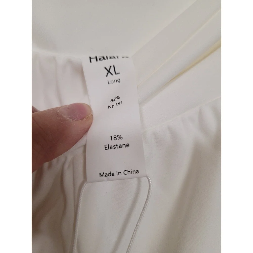Halara Softlyzero Airy 2-in-1 Shorts White High Waisted Athletic XL Long NWT - Picture 4 of 7